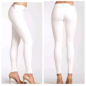 NWT Mavi Gold Adriana Skinny White Reform Popstar